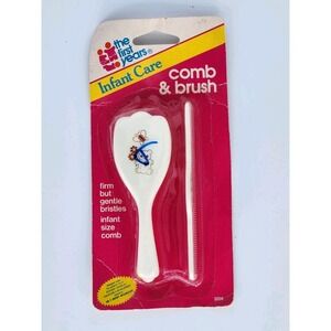1990 New The First Years Comb And Brush Set Vintage
